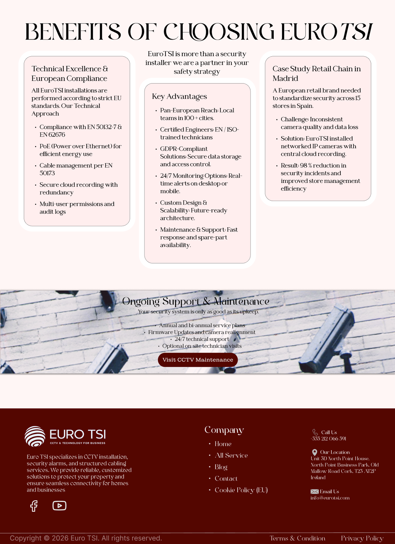 Euro TSI CCTV and Technology for Businesses