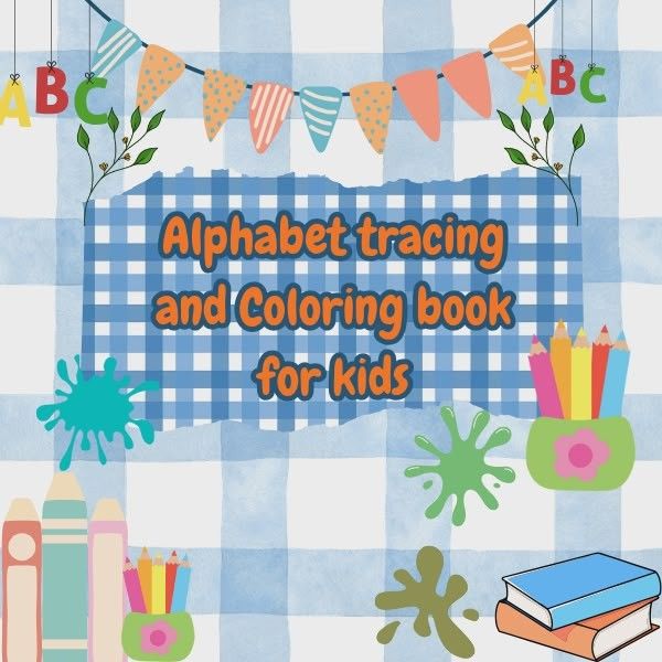 Fun Coloring and Tracing Workbook For Kid's