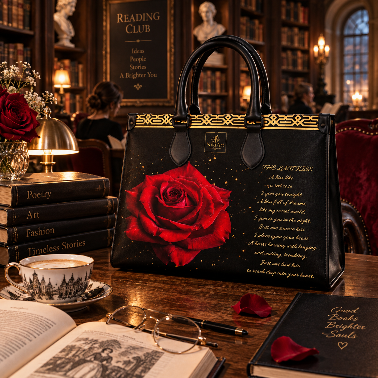 Black Rose — Original Poetry Bag 🌹 - Image 1