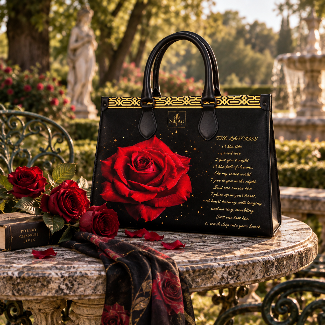 Black Rose — Original Poetry Bag 🌹 - Image 3